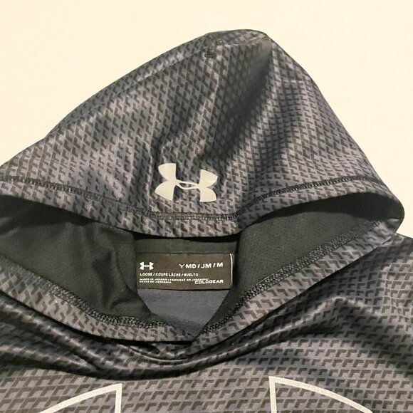 Under Armour Cold Gear Hoodie Youth Medium Pullover - Picture 5 of 16